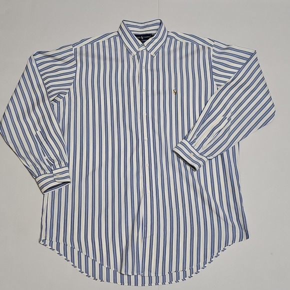 Polo Ralph Lauren Other - Polo Ralph Lauren Shirt Mens Size 16.5 -35 Stripe Button Down Yarmouth